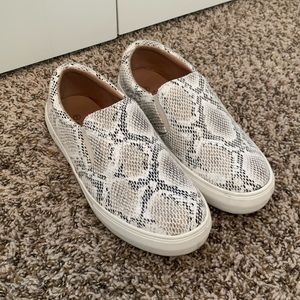 Snake print shoes